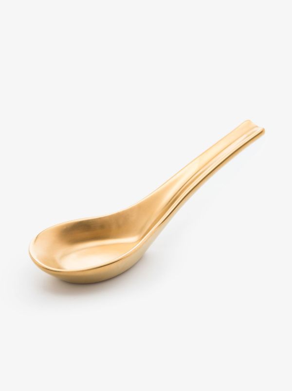 browns L'Objet Gold-Plated Zen Rice Spoon | Browns Cutlery