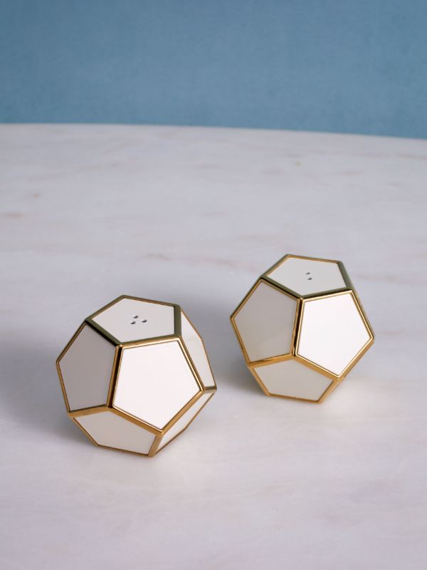 Browns L'Objet White Pentagonal Spice Jewels | Browns Kitchen Accessories