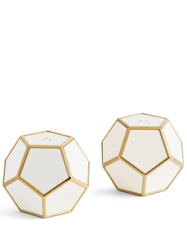 browns L'Objet White Pentagonal Spice Jewels | Browns Kitchen Accessories