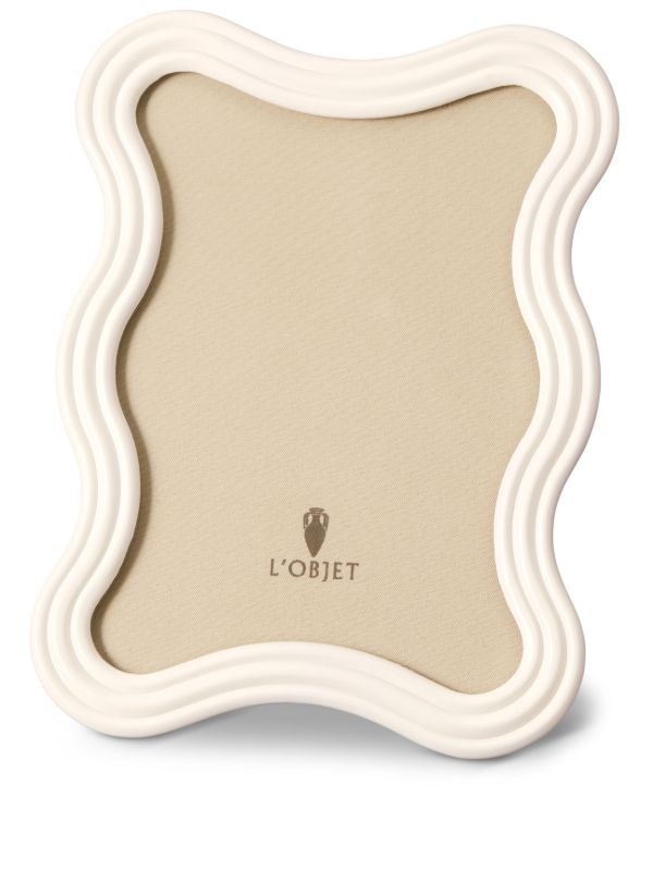 browns L'Objet White Ripple Enamel Picture Frame | Browns Picture & Photo Frames