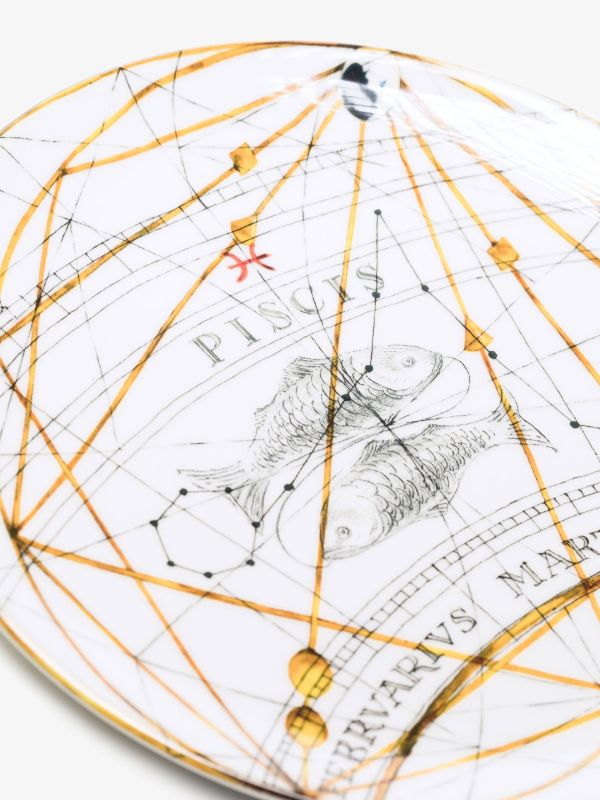 Browns Laboratorio Paravicini White Pisces Dinner Plate | Browns Plates & Bowls