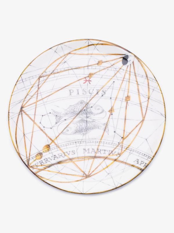 browns Laboratorio Paravicini White Pisces Dinner Plate | Browns Plates & Bowls
