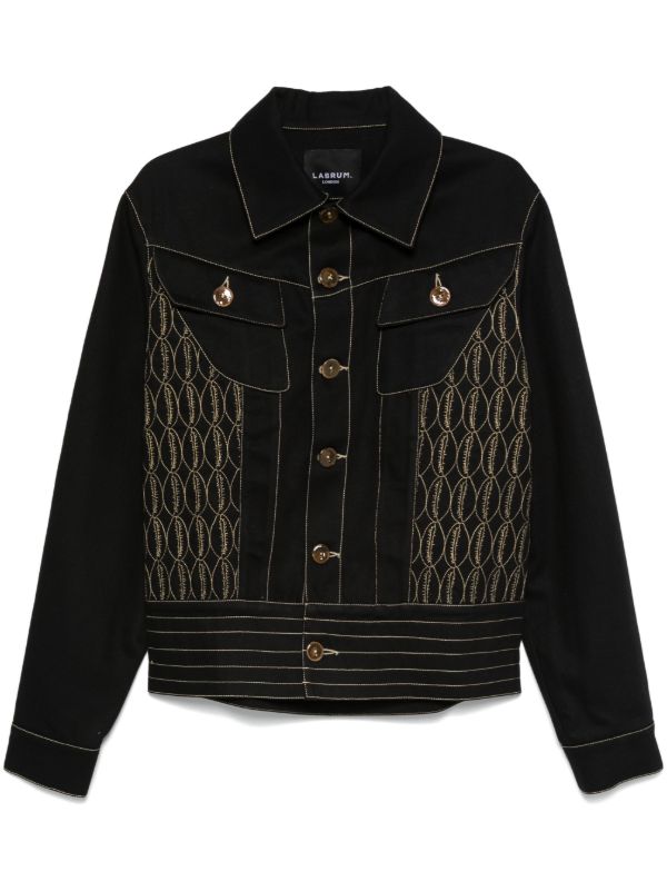 browns Labrum London embroidered work jacket | Browns Shirt Jackets