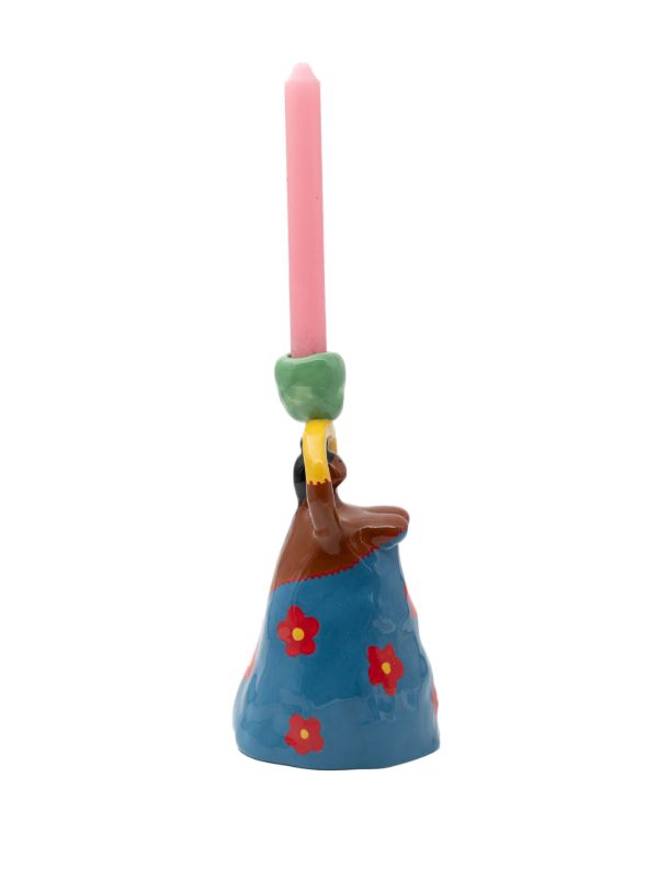 Browns LAETITIA ROUGET Blue Nina Earthenware Candle Holder | Browns Candle Holders