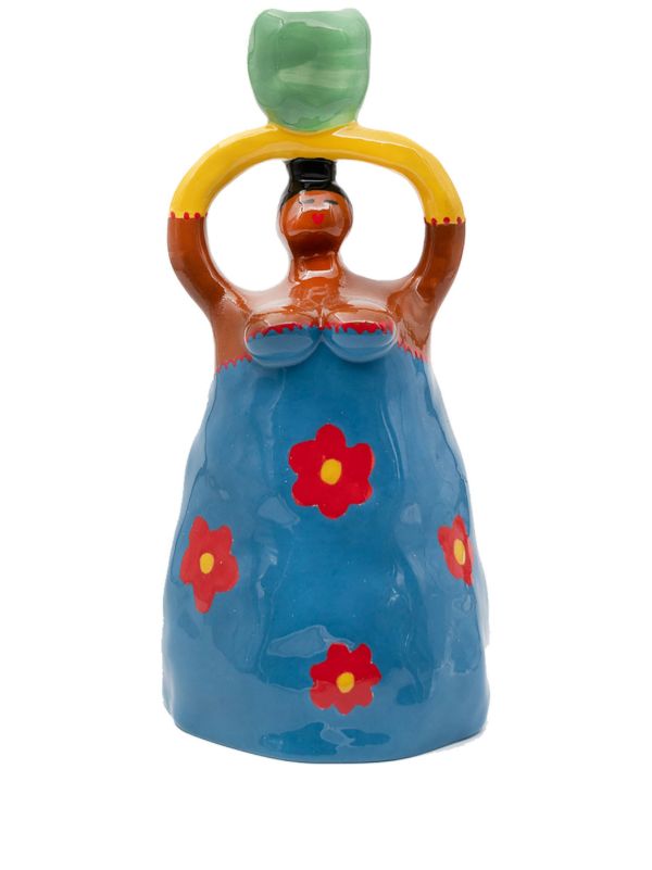 browns LAETITIA ROUGET Blue Nina earthenware candle holder | Browns Candle Holders