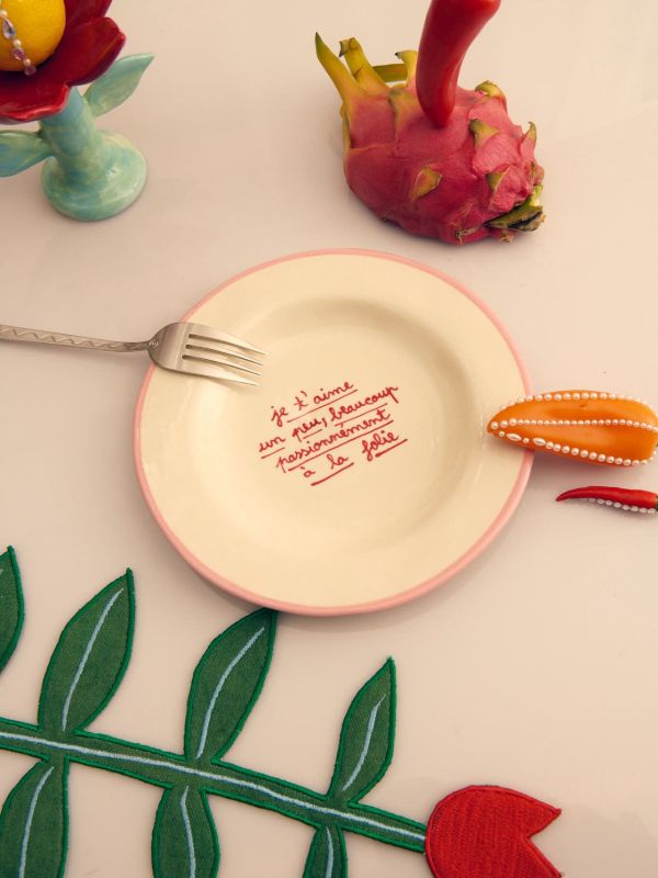 Browns LAETITIA ROUGET I Like You Plate (20cm) | Browns Plates & Bowls