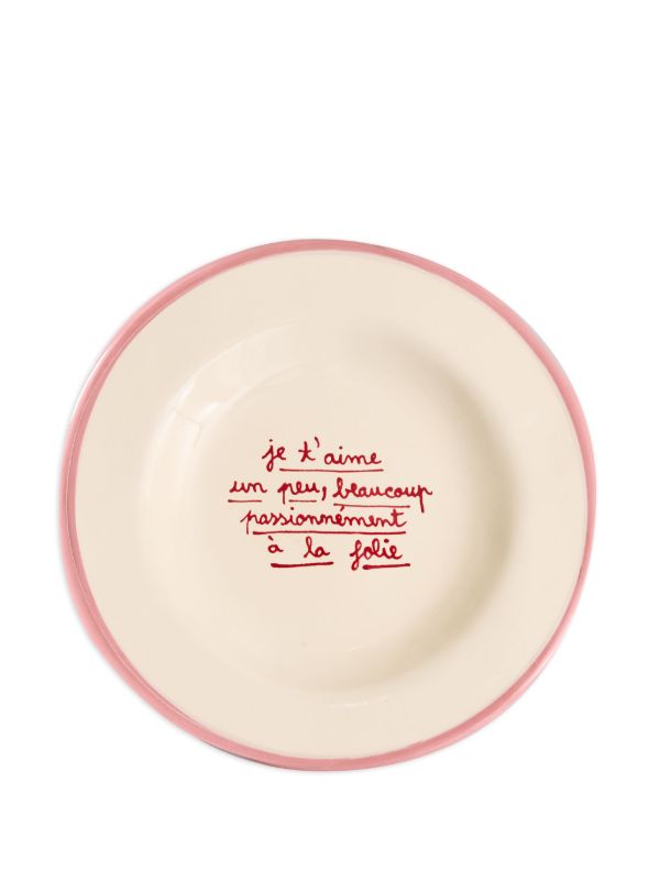 browns LAETITIA ROUGET I Like You plate (20cm) | Browns Plates & Bowls