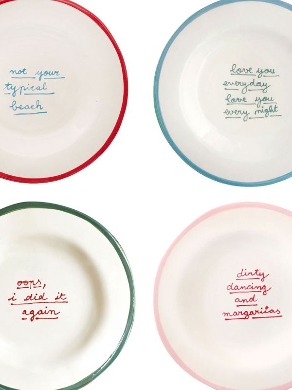 Browns LAETITIA ROUGET Multicolour Dessert Plate Set | Browns Plates & Bowls