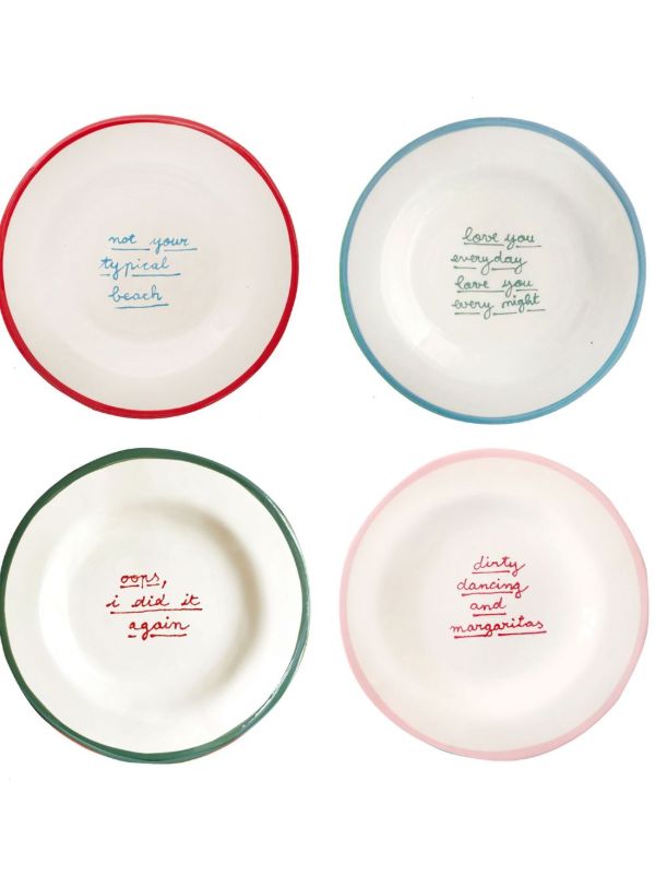 browns LAETITIA ROUGET Multicolour dessert Plate Set | Browns Plates & Bowls
