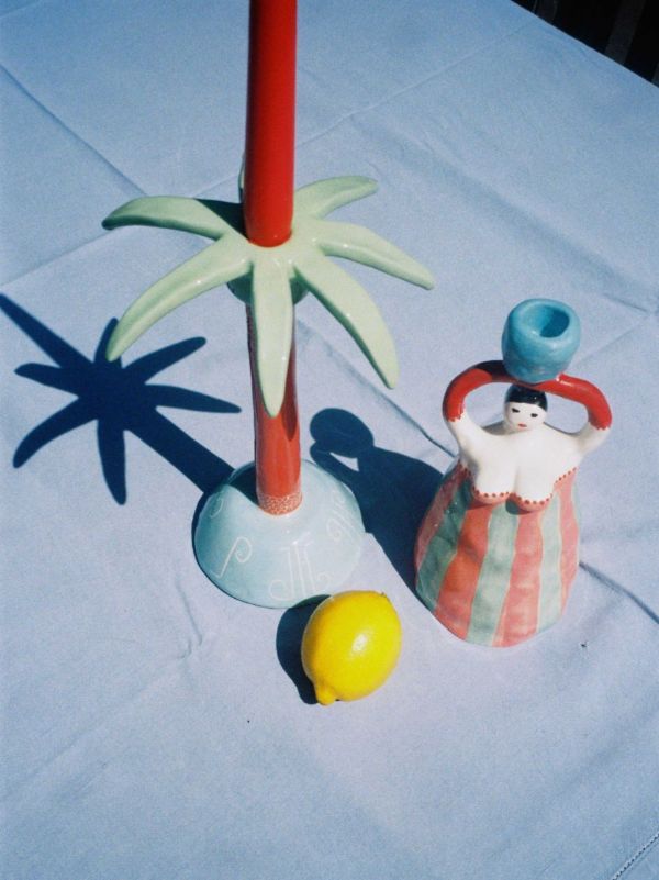 Browns LAETITIA ROUGET Orange Coconut Tree Candle Holder | Browns Candle Holders