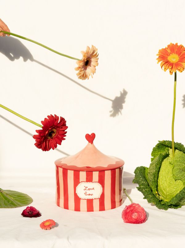Browns LAETITIA ROUGET Red Love Box Hand-painted Jar | Browns Homeware