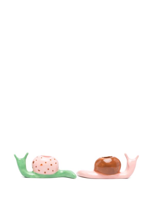 Browns LAETITIA ROUGET The Hard Shell Candle Holders (set Of Two) | Browns Candle Holders