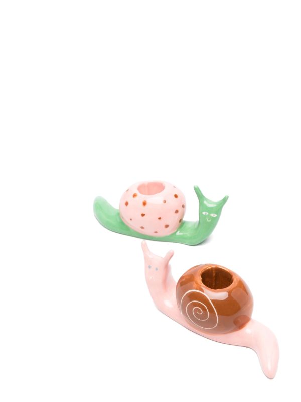 Browns LAETITIA ROUGET The Hard Shell Candle Holders (set Of Two) | Browns Candle Holders
