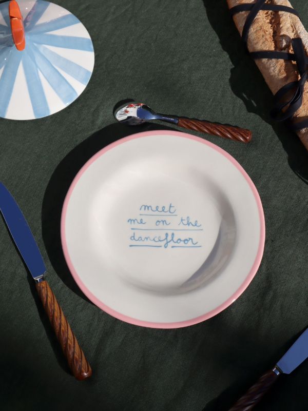 Browns LAETITIA ROUGET X Browns Printed Plated (Set Of Four) | Browns Plates & Bowls