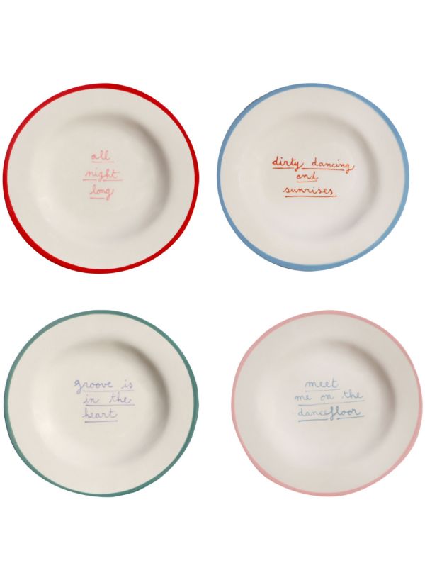 browns LAETITIA ROUGET x Browns Printed Plated (Set Of Four) | Browns Plates & Bowls