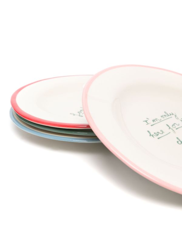 Browns LAETITIA ROUGET X Browns Printed Stonewear Plates Set | Browns Plates & Bowls