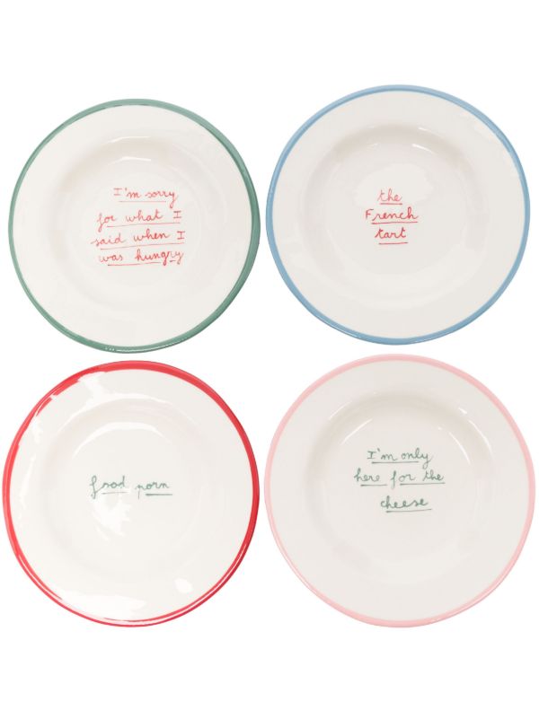 browns LAETITIA ROUGET x Browns Printed Stonewear Plates Set | Browns Plates & Bowls