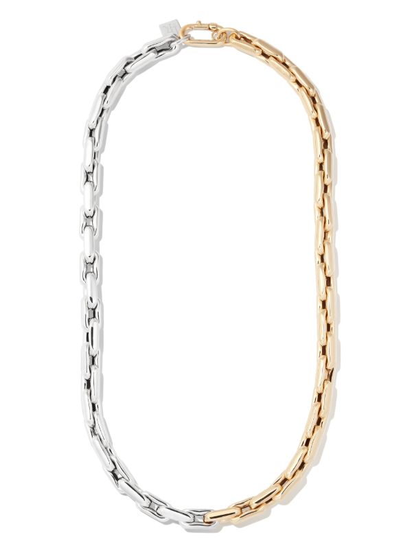 Browns Lauren Rubinski 14K Yellow And White Gold Small Chain Necklace | Browns Necklaces