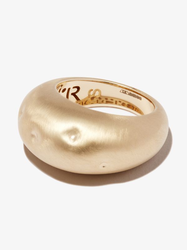 browns Lauren Rubinski 14K yellow gold Bubble Broken small ring | Browns Fine Rings