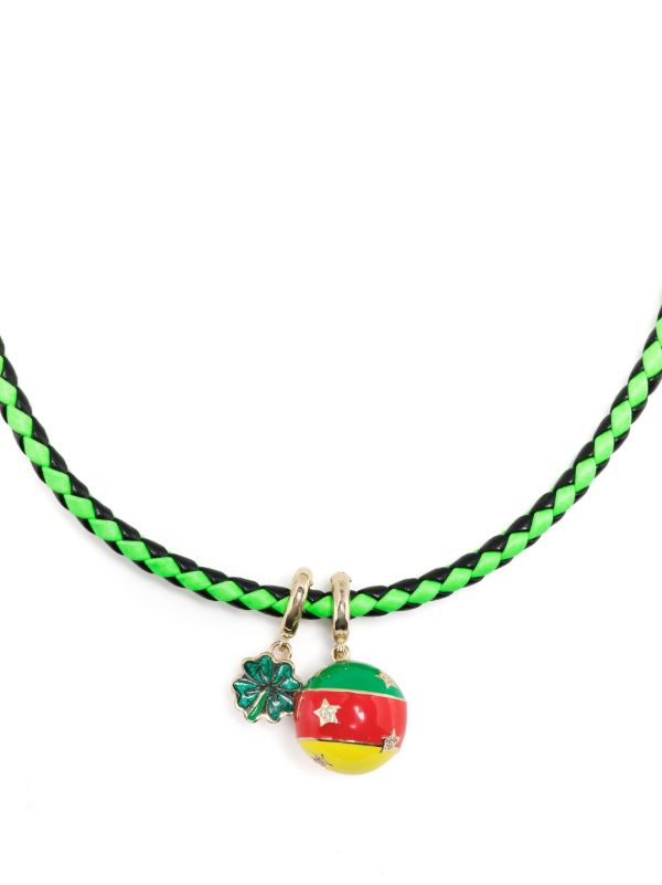 browns Lauren Rubinski 14K yellow gold Clover necklace | Browns Necklaces