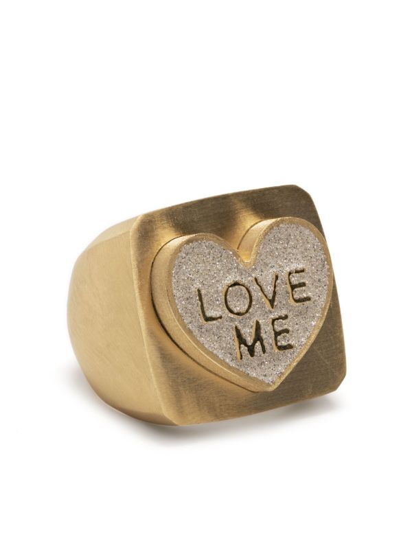 browns Lauren Rubinski 14K yellow gold Love Me ring | Browns Rings