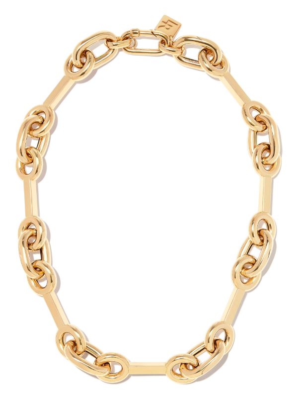 Browns Lauren Rubinski 14K Yellow Gold Medium Mixed Chain Necklace | Browns Fine Necklaces