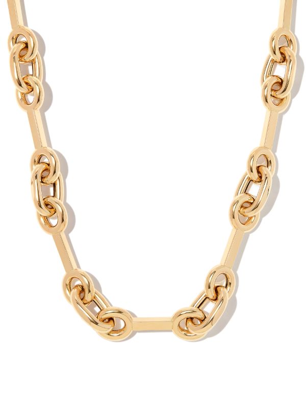 browns Lauren Rubinski 14K Yellow Gold Medium Mixed Chain Necklace | Browns Fine Necklaces