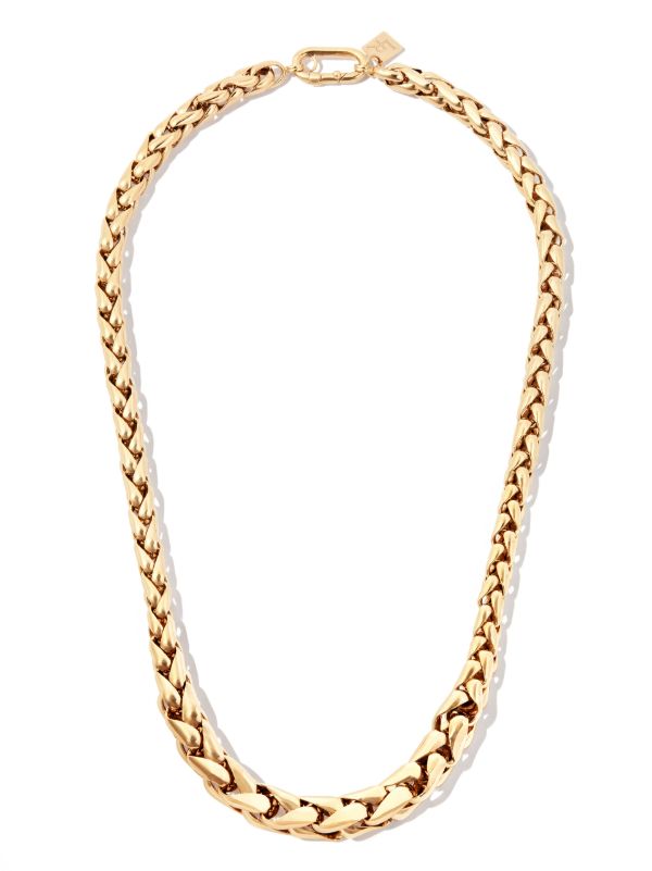 Browns Lauren Rubinski 14K Yellow Gold Small Twist Chain Necklace | Browns Necklaces