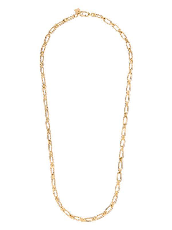 Browns Lauren Rubinski 14K Yellow Gold Small Twist Chain Necklace | Browns Necklaces