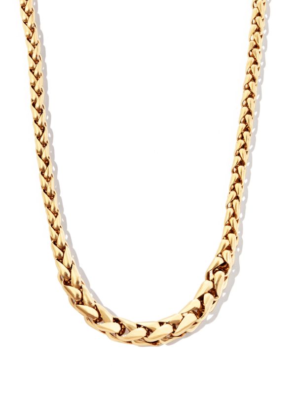 browns Lauren Rubinski 14K yellow gold small twist chain necklace | Browns Necklaces