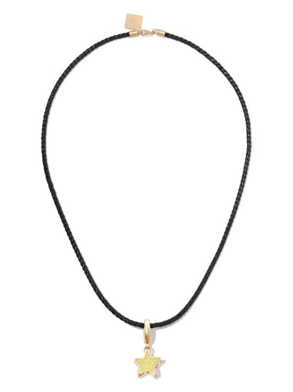 Browns Lauren Rubinski 14K Yellow Gold Star Pendant Necklace | Browns Fine Necklaces