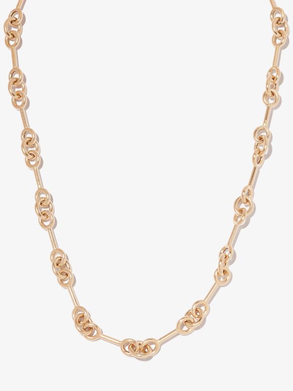 Browns Lauren Rubinski 14K Yellow Gold Triple Link Station Necklace | Browns Necklaces