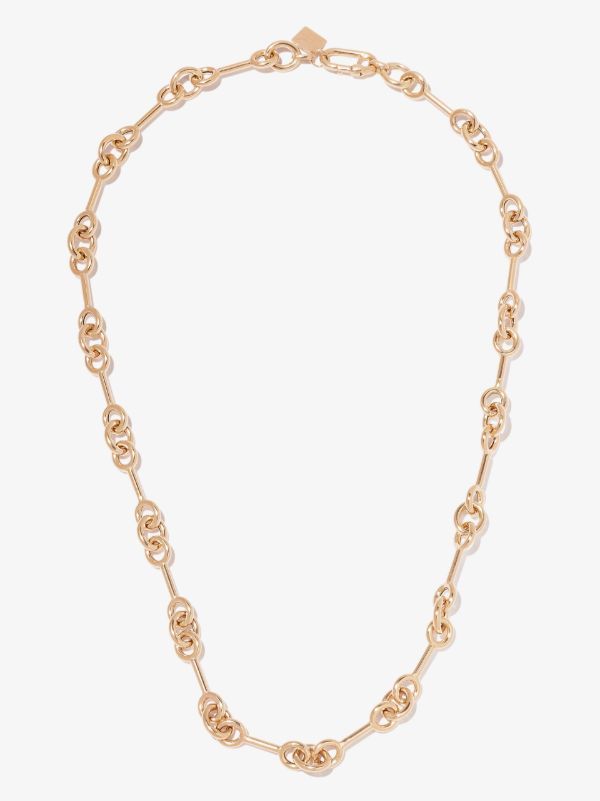 browns Lauren Rubinski 14K yellow gold triple link station necklace | Browns Necklaces