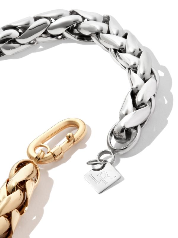 Browns Lauren Rubinski 14K Yellow Gold Two-tone Twist Chain Necklace | Browns Necklaces
