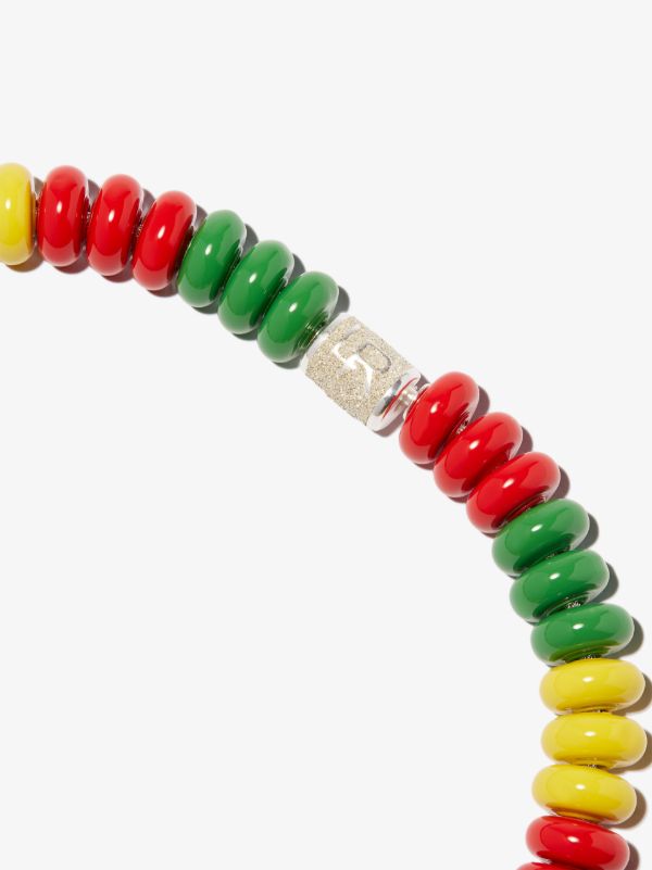 Browns Lauren Rubinski Multicoloured Sterling Silver Beaded Necklace | Browns Necklaces