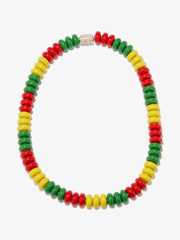 browns Lauren Rubinski multicoloured sterling silver beaded necklace | Browns Necklaces