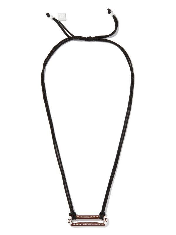 Browns Lauren Rubinski Sterling Silver Diamond Drawstring Necklace | Browns Necklaces