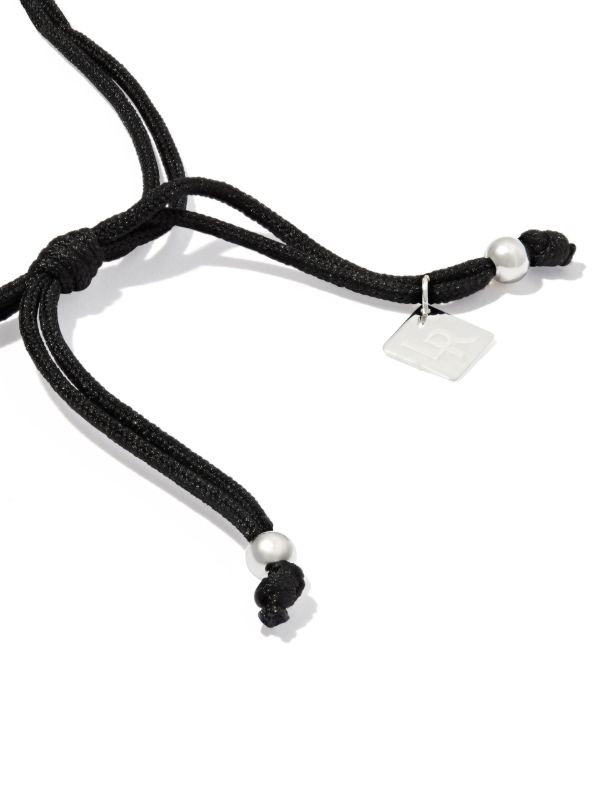 Browns Lauren Rubinski Sterling Silver Diamond Drawstring Necklace | Browns Necklaces