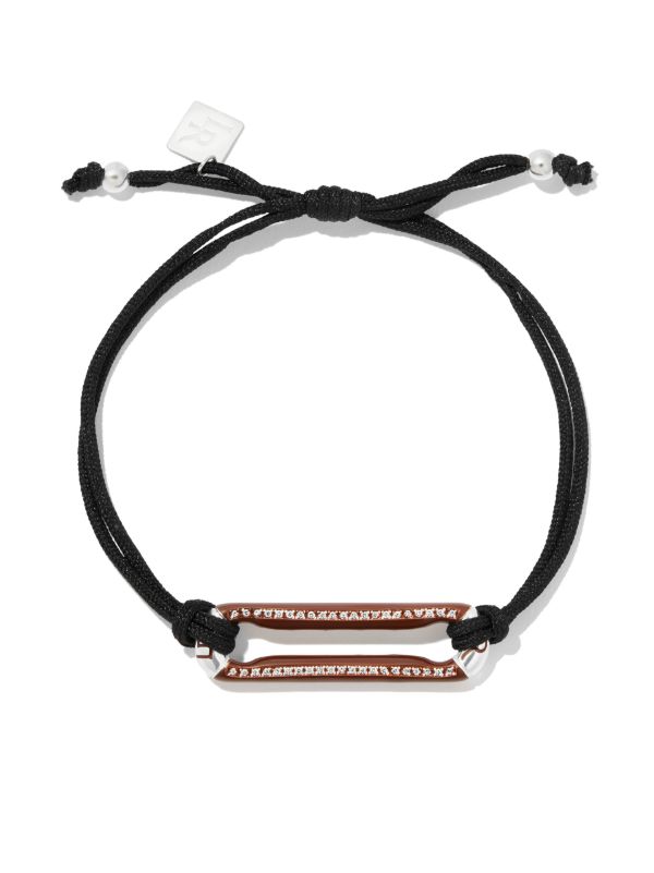 browns Lauren Rubinski Sterling silver diamond drawstring bracelet | Browns Bracelets