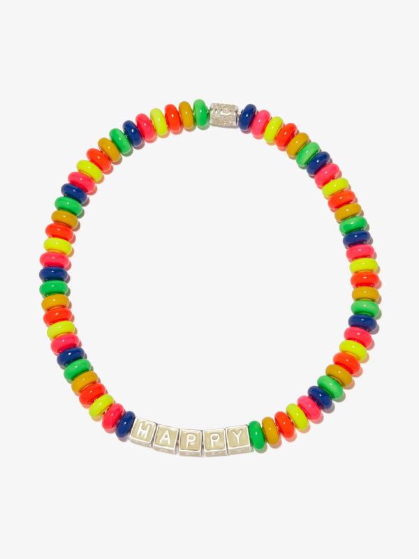 browns Lauren Rubinski sterling silver Happy beaded necklace | Browns Necklaces