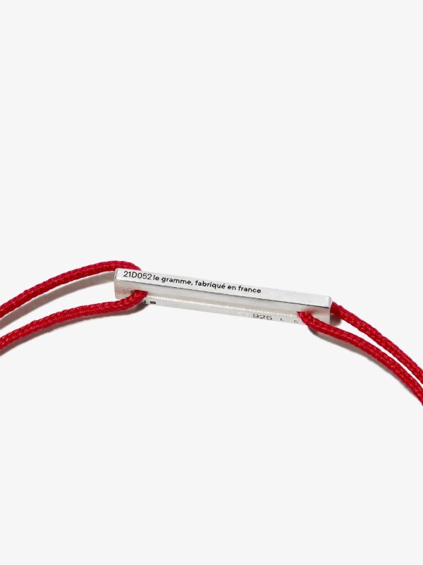 Browns Le Gramme 17/10g Cord Bracelet | Browns Bracelets
