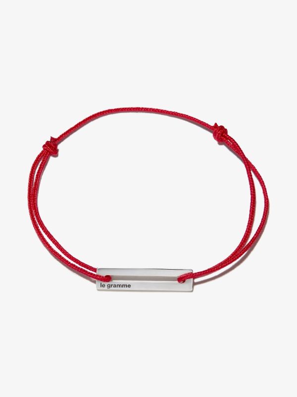 browns Le Gramme 17/10g cord bracelet | Browns Bracelets