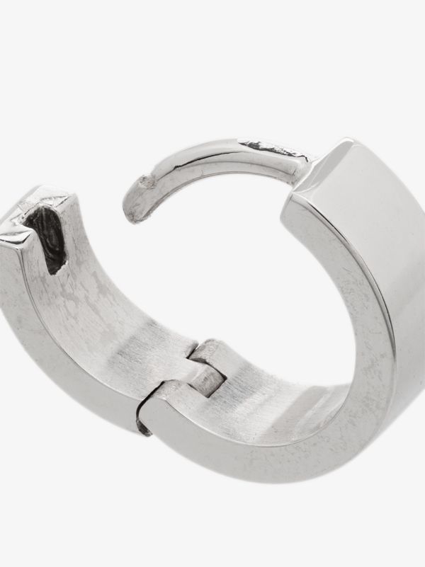 Browns Le Gramme 18K White Gold La 1.2g Polished Ribbon Hoop Earring | Browns Earrings