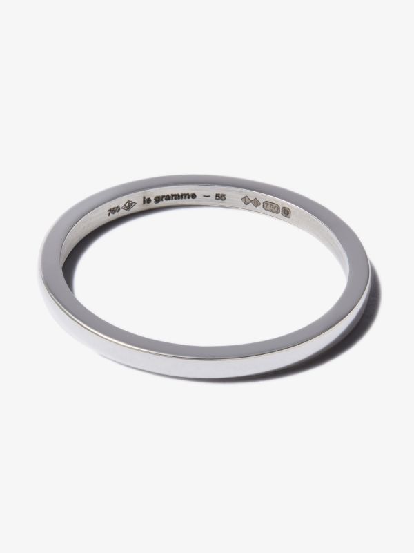 browns Le Gramme 18K white gold La 2g polished Ribbon ring | Browns Rings