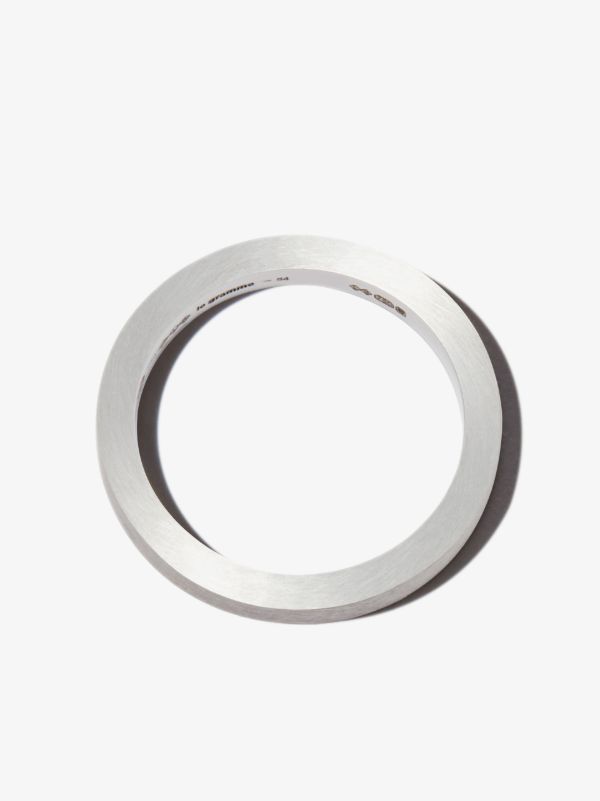 Browns Le Gramme 18K White Gold La 5g Brushed Ribbon Ring | Browns Rings