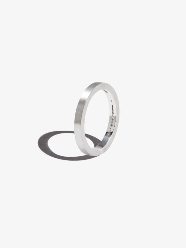 Browns Le Gramme 18K White Gold La 5g Brushed Ribbon Ring | Browns Rings
