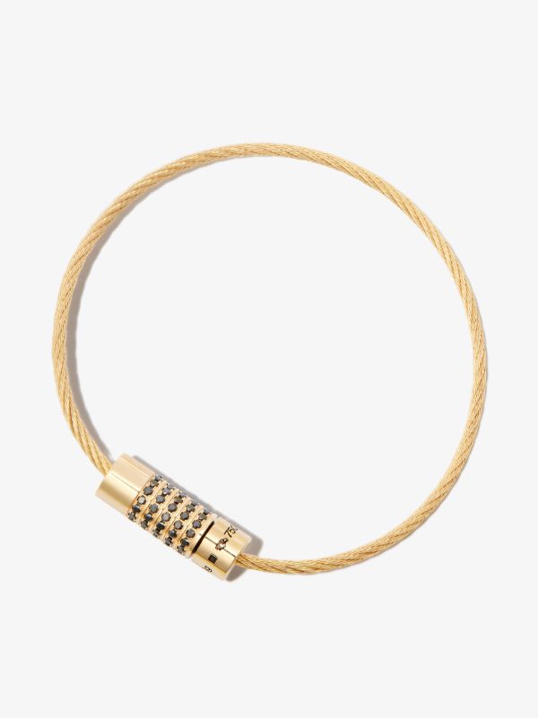 Browns Le Gramme 18K Yellow Gold Le 9g Polished Diamond Cable Bracelet | Browns Bracelets
