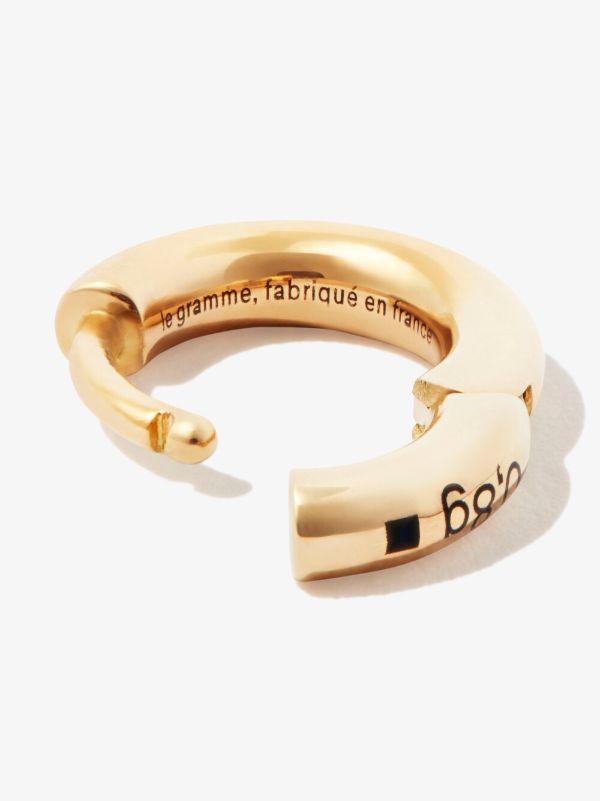 Browns Le Gramme 18kt Polished Yellow Gold 13/10G Bangle Earring | Browns Earrings