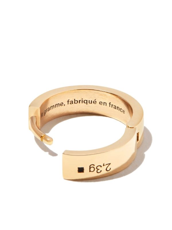 Browns Le Gramme 18kt Polished Yellow Gold 31/10G Ribbon Earring | Browns Earrings