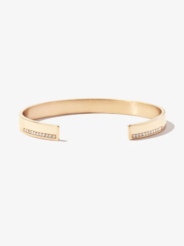 Browns Le Gramme 18kt Yellow Gold Le 31g Ribbon Diamond Bracelet | Browns Bracelets